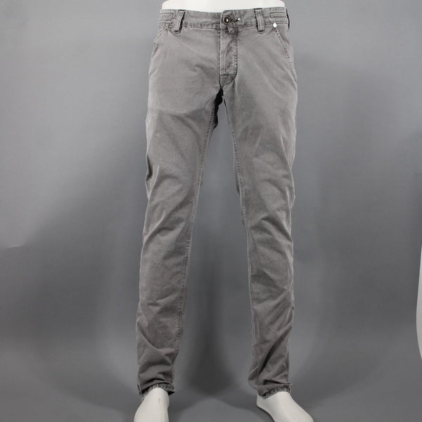 Jacob Cohen Sz 33 x 35 Gray Denim Handmade Tailored Cotton Elastane Jeans