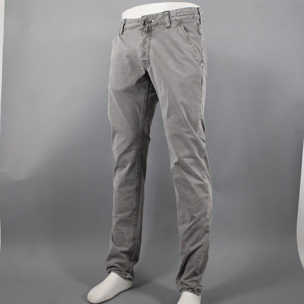 Jacob Cohen Sz 33 x 35 Gray Denim Handmade Tailored Cotton Elastane Jeans