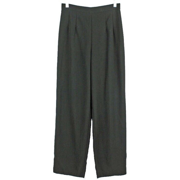 Connected Apparel Sz 10 X 29.5 Black Back Zip Polyester Crepe Pant