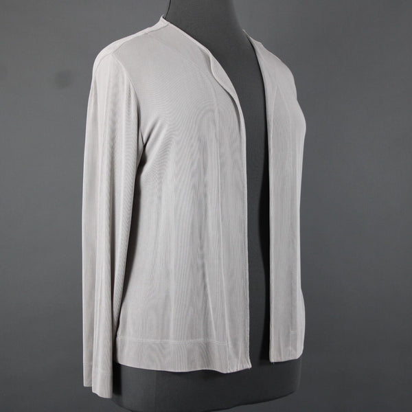 Chicos Travelers Sz 3 Sliver Long Sleeve Acetate Spandex Wrap