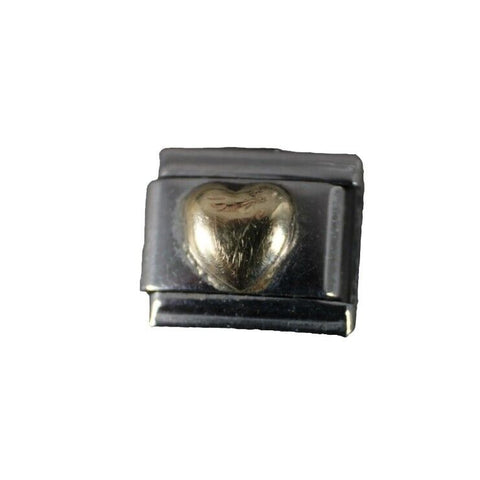 IF Composttion Gold Heart Stainless Steel Elastic Stretch Chain Link Charm