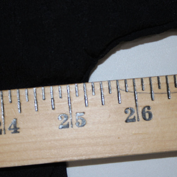 Max Studio Top NEW $98 Sz XL Black Sheer Collared Button Hi Lo Poly Top