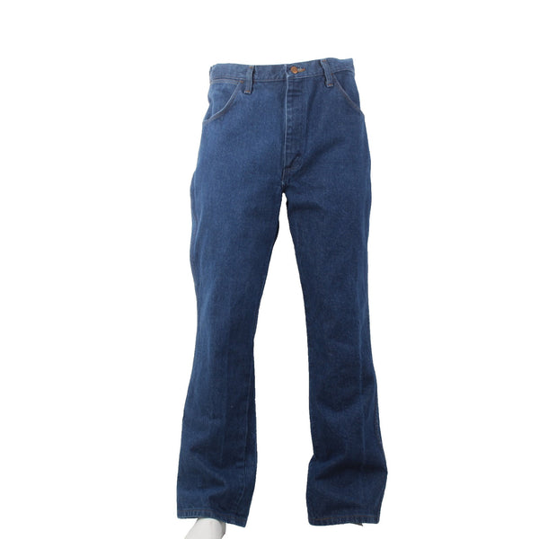 Wrangler Jeans Sz 38 x 32 Blue Denim Pockets 100% Cotton Jeans