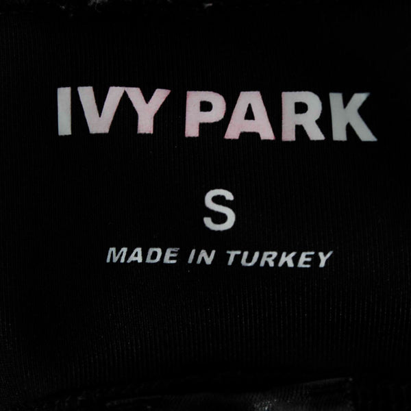 Ivy Park Sz S X 30 Black White Sheer Mesh Insert Polyamide Poly AW Legging