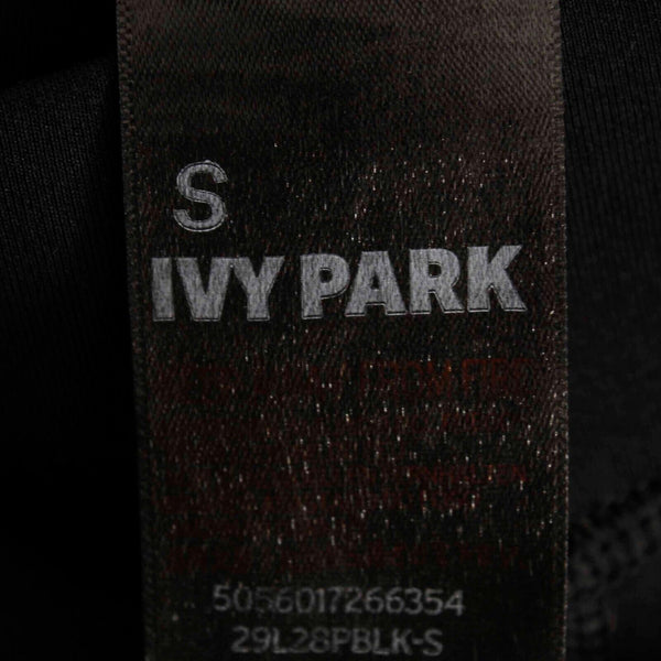 Ivy Park Sz S X 30 Black White Sheer Mesh Insert Polyamide Poly AW Legging