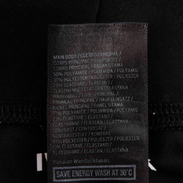 Ivy Park Sz S X 30 Black White Sheer Mesh Insert Polyamide Poly AW Legging