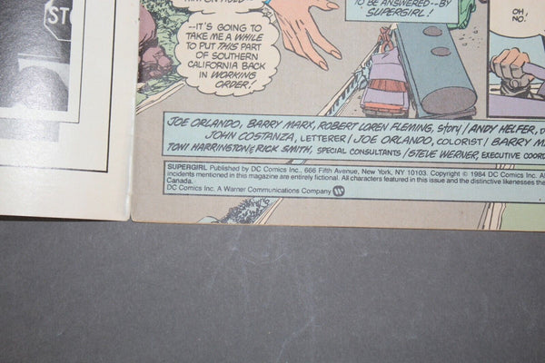 DC 1984 Super Girl Comic Book