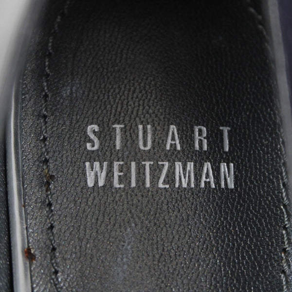 Stuart Weitzman NEW Hola Sz 9.5 M Black Kid Leather Classic 3.5" Heels