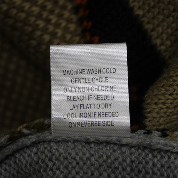 Almost Famous NEW $49 Sz XS Gray Multi Color 'I Need Coffee 100% Acrylic Sweater