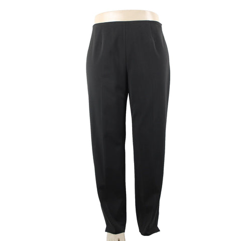 Saks Fifth NEW $178 Clothes (Real) Sz 14W x 31 Black Side Zip Poly Viscose Pant