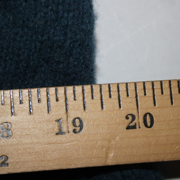 Charlie Robin Sz M/L Blue Buttons Knit Pockets Wool Nylon Cardigan Sweater