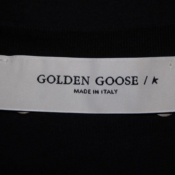 Golden Goose Sz XS Black Blue Multi Color South Beach Miami 100% Cotton Top
