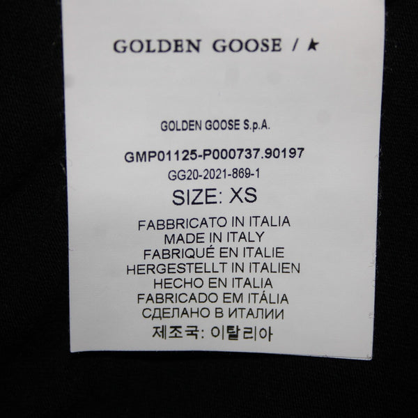 Golden Goose Sz XS Black Blue Multi Color South Beach Miami 100% Cotton Top