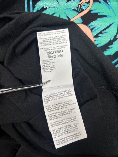 Golden Goose Sz XS Black Blue Multi Color South Beach Miami 100% Cotton Top