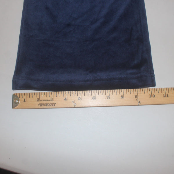 Juicy Couture Pant NEW $169 Sz M x 34 Navy Blue Silver Velour Poly Spandex