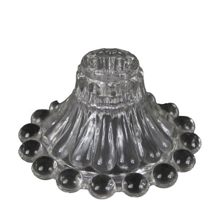 Fenton Clear Crystal 4.5" Candle Stick Holder