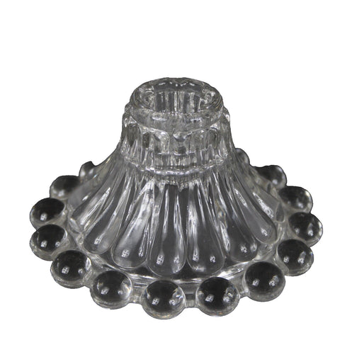 Fenton Clear Crystal 4.5" Candle Stick Holder