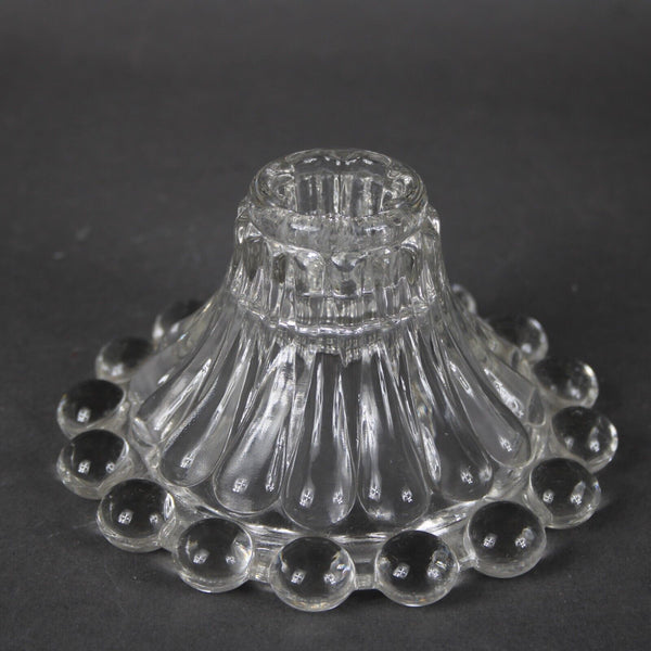 Fenton Clear Crystal 4.5" Candle Stick Holder