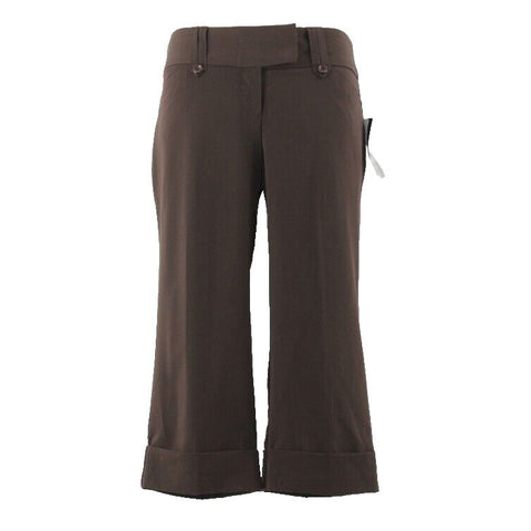 Tracy Evans Sz 7 NWT $38 Brown Polyester Rayon Spandex Dress Capri