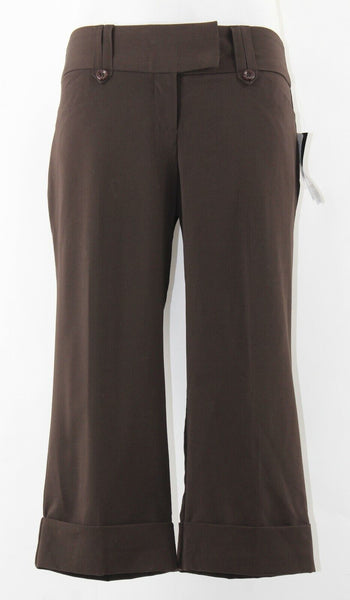 Tracy Evans Sz 7 NWT $38 Brown Polyester Rayon Spandex Dress Capri