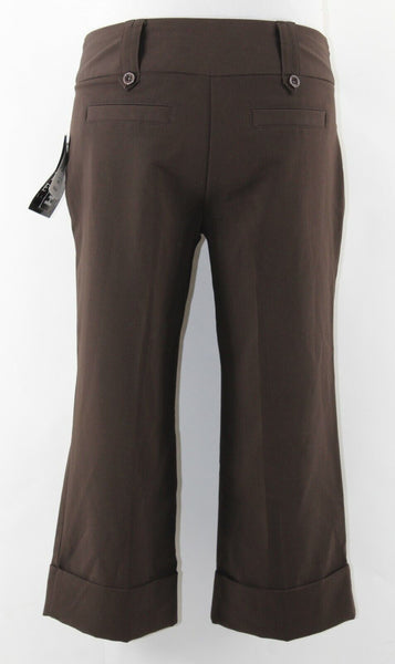 Tracy Evans Sz 7 NWT $38 Brown Polyester Rayon Spandex Dress Capri