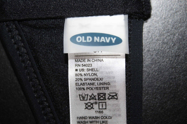 Old Navy NEW Sz SP Black Nylon Spandex Polyester Bikini Swim Top