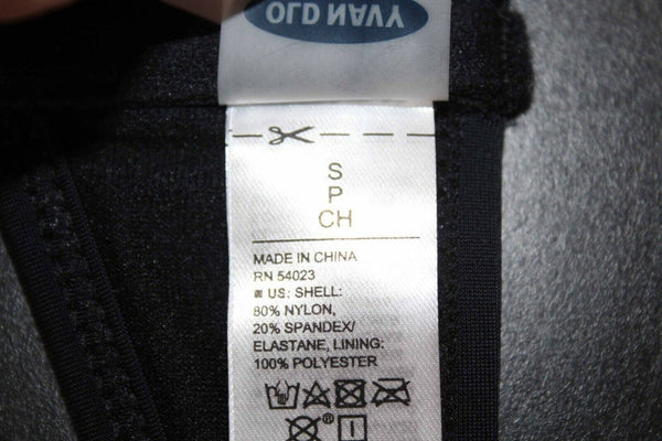 Old Navy NEW Sz SP Black Nylon Spandex Polyester Bikini Swim Top