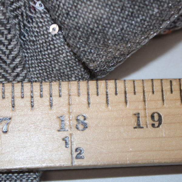 Athina Blazer Jacket $69 Sz S Gray Multicolor Plaid Sequin 100% Polyester Jacket