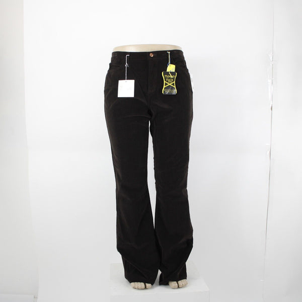 NYDJ NEW $98 Sz 16 x 35 Brown Corduroy Tummy Tuck Cotton Spandex Pant