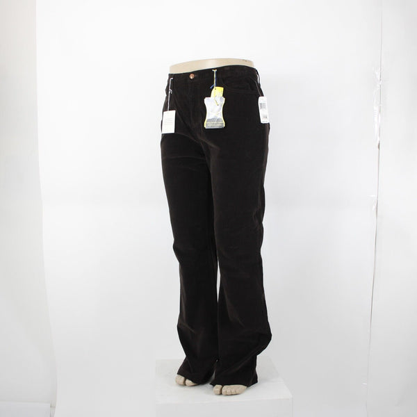 NYDJ NEW $98 Sz 16 x 35 Brown Corduroy Tummy Tuck Cotton Spandex Pant