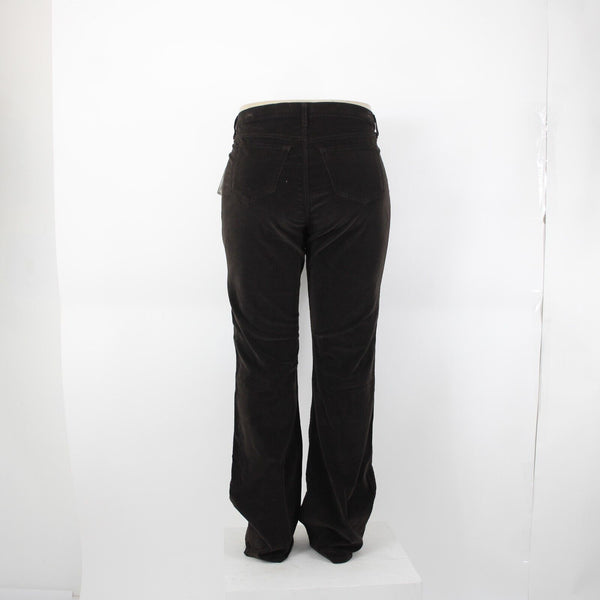 NYDJ NEW $98 Sz 16 x 35 Brown Corduroy Tummy Tuck Cotton Spandex Pant