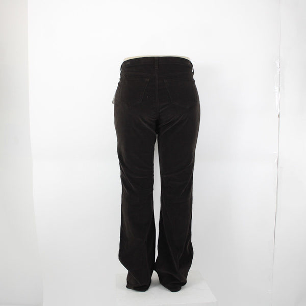 NYDJ NEW $98 Sz 16 x 35 Brown Corduroy Tummy Tuck Cotton Spandex Pant