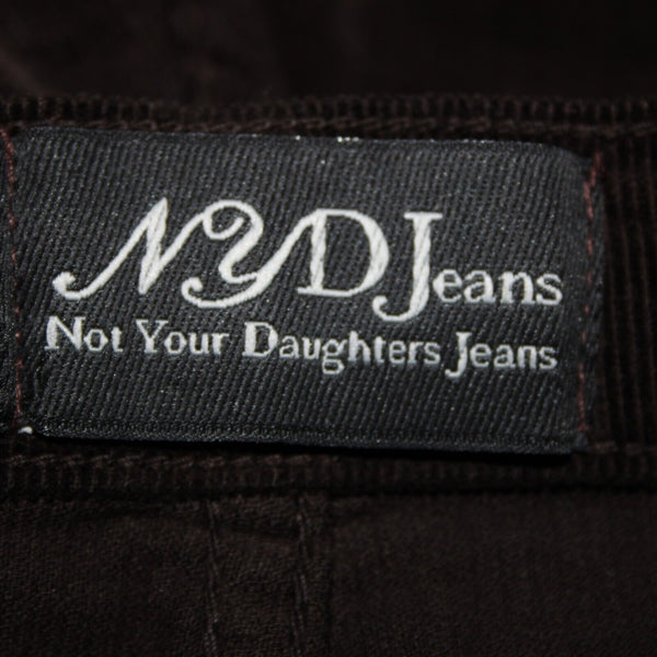 NYDJ NEW $98 Sz 16 x 35 Brown Corduroy Tummy Tuck Cotton Spandex Pant