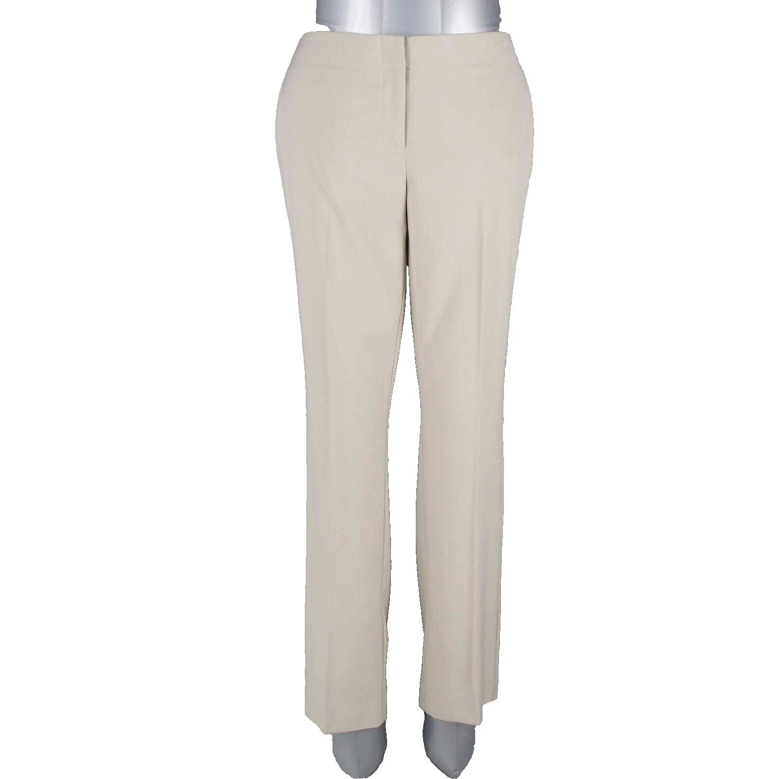 Chicos NEW Sz 00 x 29 Tan Slim Trouser Polyester Viscose Spandex Pant