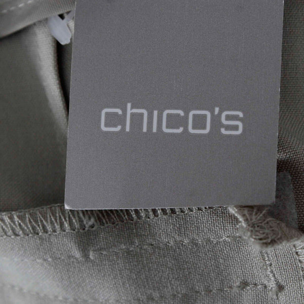Chicos NEW Sz 00 x 29 Tan Slim Trouser Polyester Viscose Spandex Pant