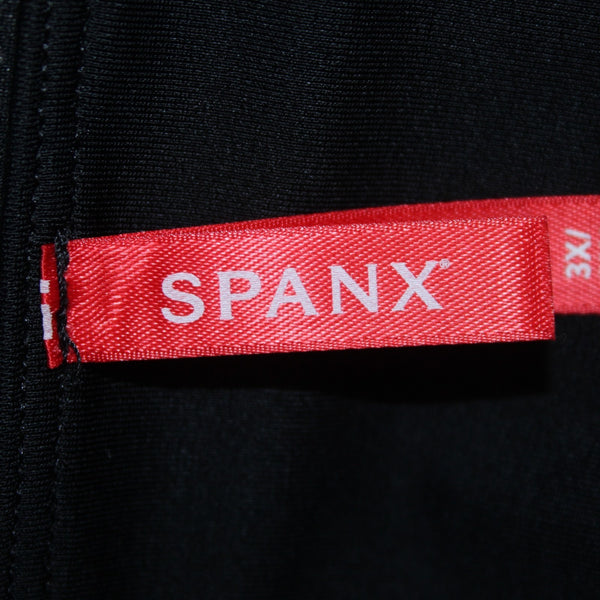 Spanx Pant NEW Sz 3X x 26 Black Pull On Faux Leather Nylon Elastane Pant