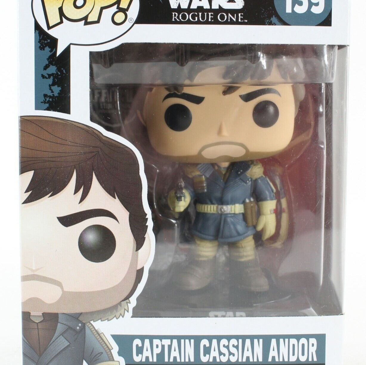 Funko POP  Star Wars Captain Cassian Andor #139 Vinyl Bobblehead Collectible