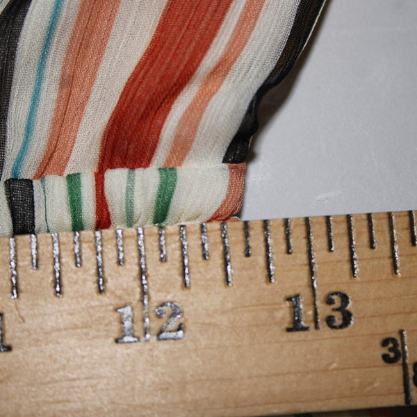 BB Dakota Jack Sz M Cream Yellow Multi Color Lined Striped 100% Polyester Dress