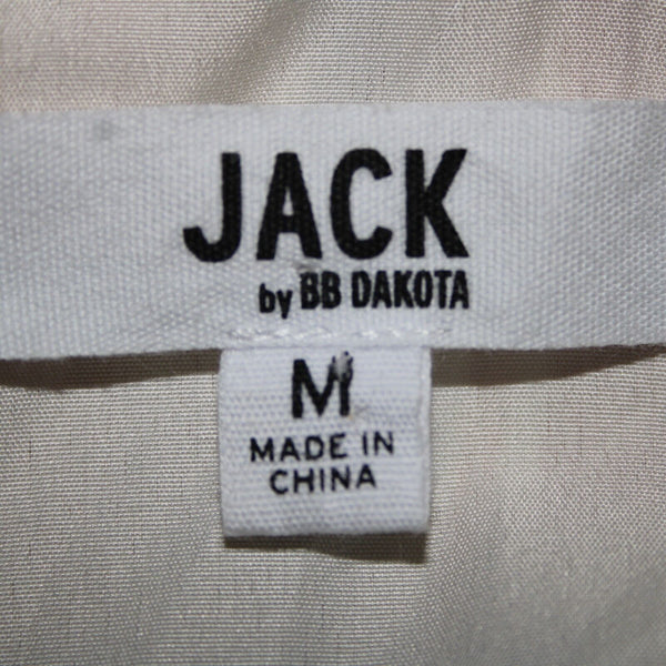 BB Dakota Jack Sz M Cream Yellow Multi Color Lined Striped 100% Polyester Dress