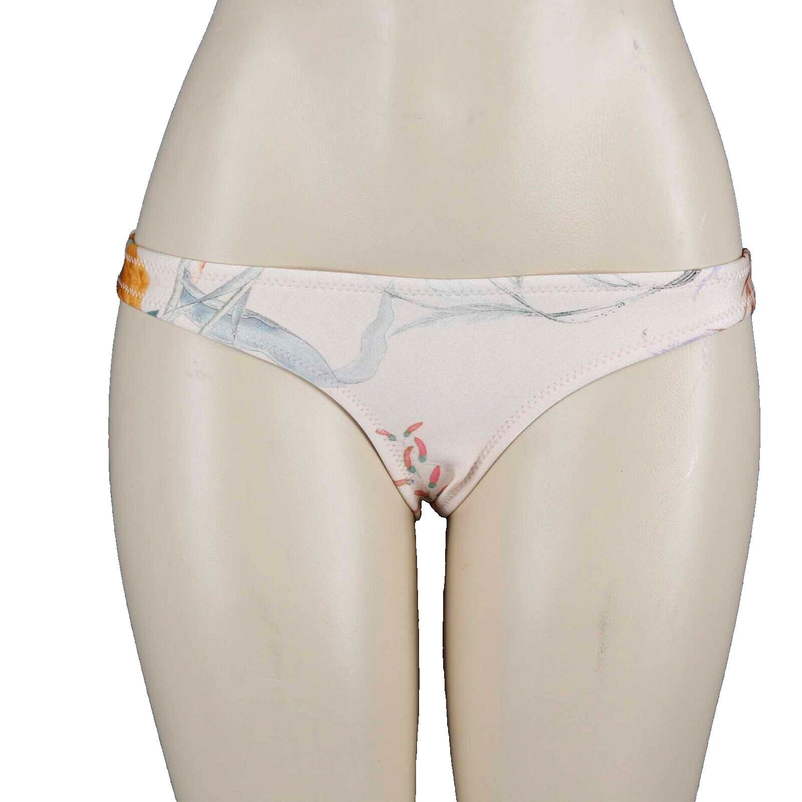 Triangl Sz L Peach Tropical Neoprene Bikini Bottom