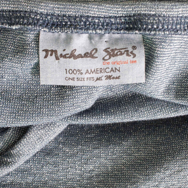 Michael Stars Sz OS (4) Blue Shine Bandeau Elastic Empire Waist Cotton Bld Dress