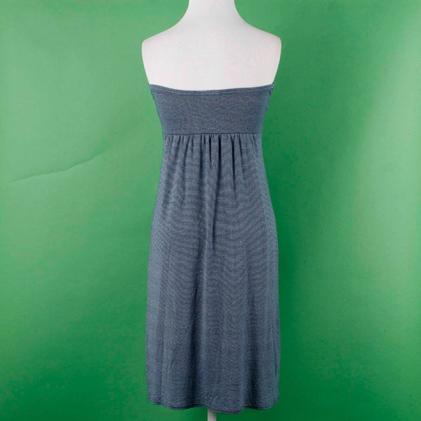 Michael Stars Sz OS (4) Blue Shine Bandeau Elastic Empire Waist Cotton Bld Dress