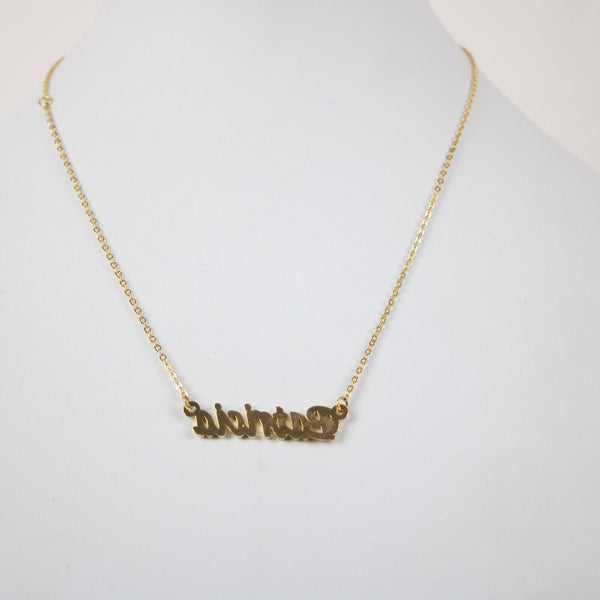 PATRICIA NEW Name Goldtone Rhinestone Accent 14.5"w 4.5" Multi Ring Ext Necklace