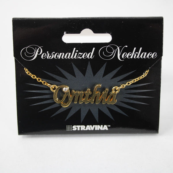 CYNTHIA NEW Goldtone Rhinestone Accent 14.5" w 4.5" Multi Ring Ext Necklace