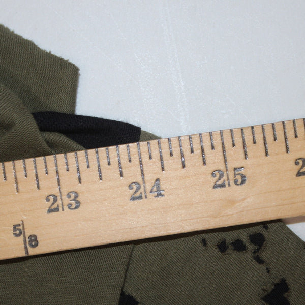 Diesel Shirt NEW Farfetch Sz 2X Olive Green Black Distressed Tee 100% Cotton