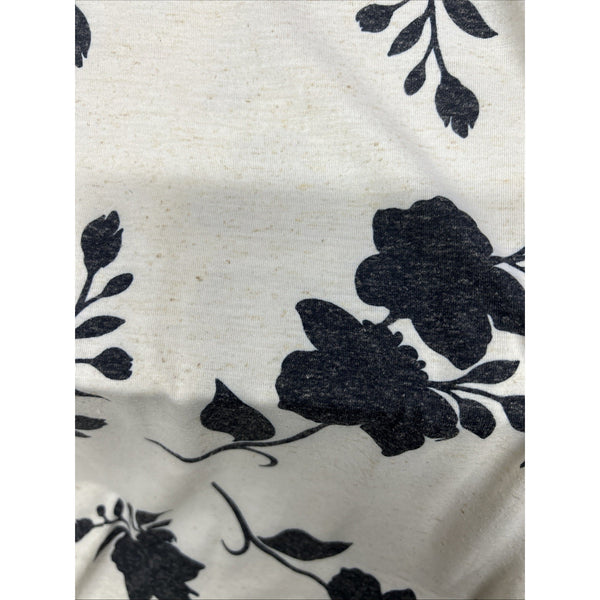 Love Scarlett Top NEW $58 Sz 3X Baltic Sea Combo White Black Poly Linen Top