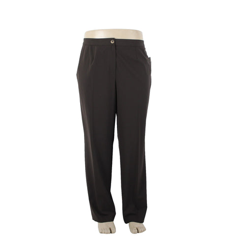 Jones New York NEW $104 Marrakech Sz 16W x 31 Truffle Brown Stretch Poly Pant
