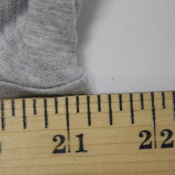 Talbots Sz L Gray Draped Collar Pockets Unlined Modal Spandex Wrap Sweater