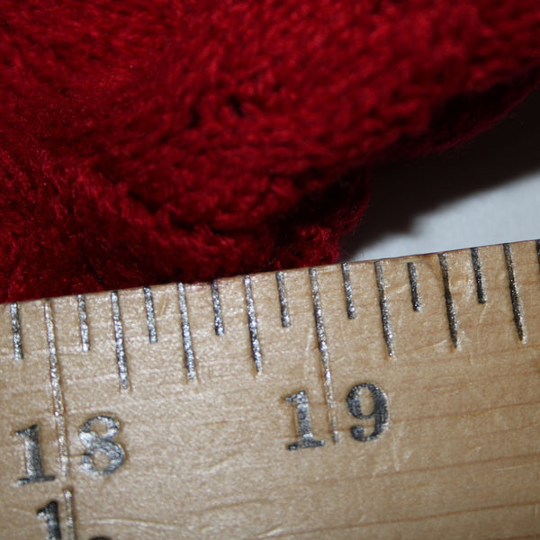 Studio One NEW $70 Missy Sz L Red Brown Collared Knit 100% Acrylic Sweater Dress