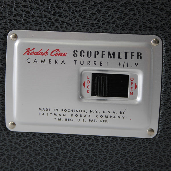 Kodak Cine Camera Turret f/1.9 Scopemeter Camera